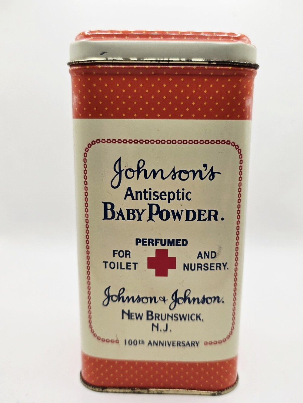 Johnson's Antiseptic Baby Powder Tin 100th Anniversary